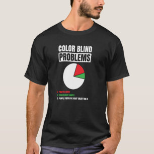 Camiseta Ciego al Color Para Personas Daltónicas Rojo Verde