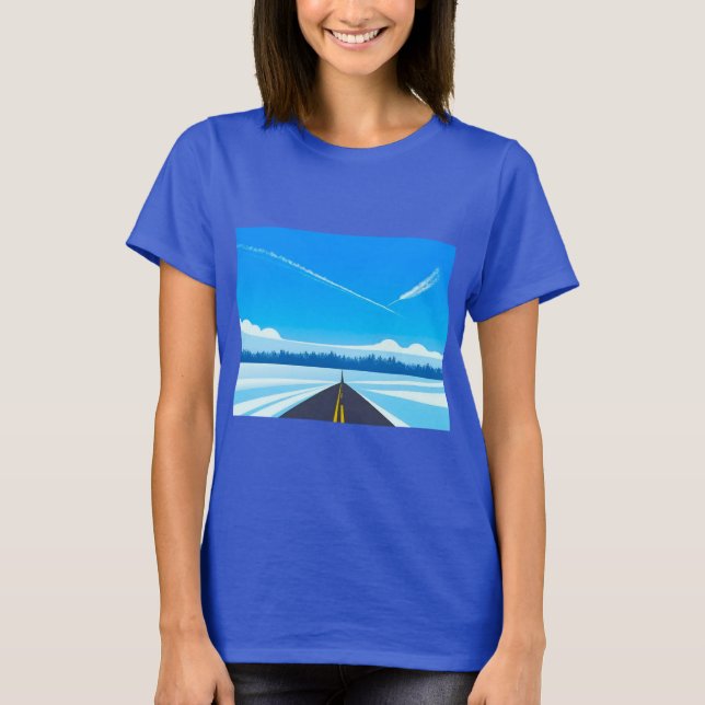 Camiseta ciel bleu avions (Anverso)