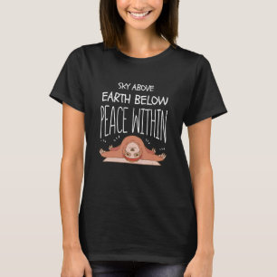 Camiseta Cielo Arriba Tierra Abajo Meditación Yoga Perezos