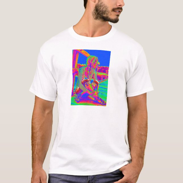 Camiseta Cielo azul (Anverso)