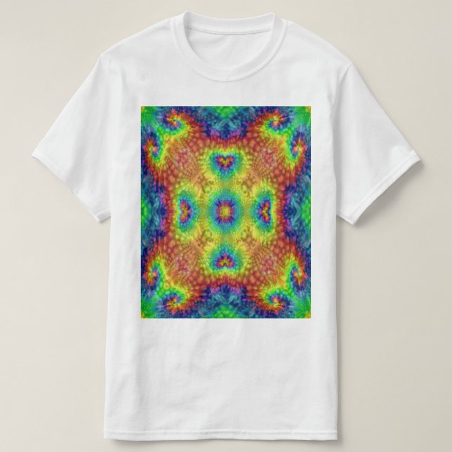 Camiseta Cielo azul cielo azul celeste caleidoscopio (Diseño del anverso)