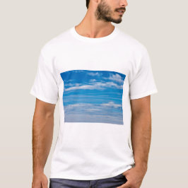 Camiseta Cielo azul con ondas en la nube
