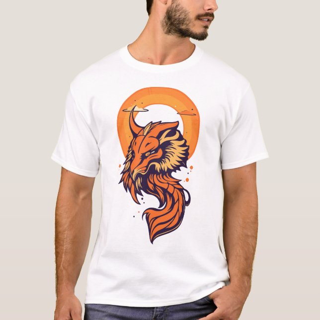 Camiseta cielo de dragón (Anverso)