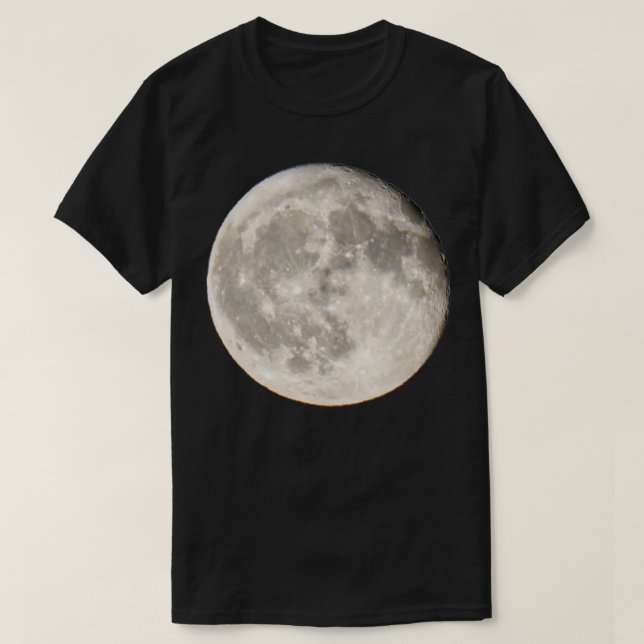 Camiseta Cielo de luna llena por la noche (Diseño del anverso)