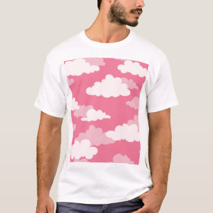 Camiseta Cielo de nube sin foco, textura vintage.