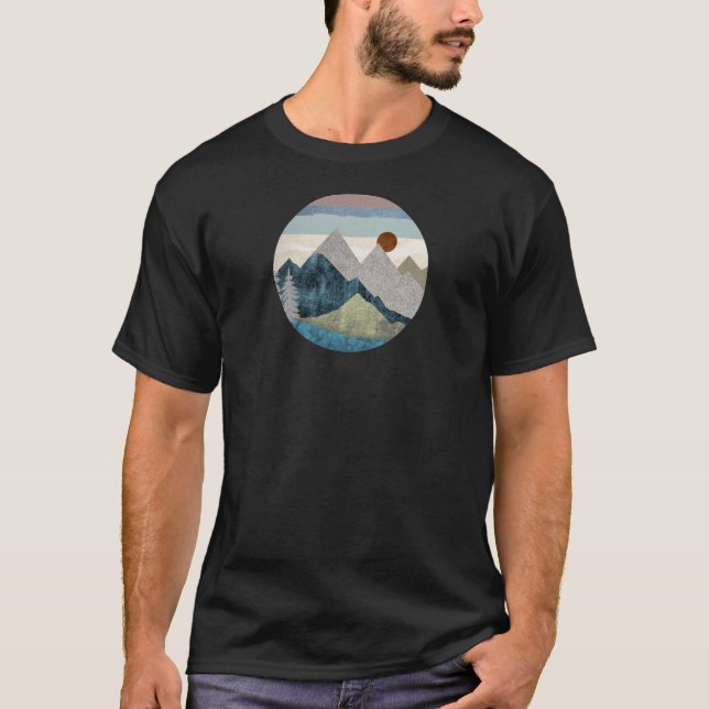 Camiseta Cielo de rayas de montaña (Anverso)