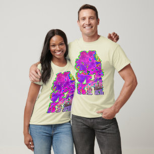 Camiseta Cielo de verano morado