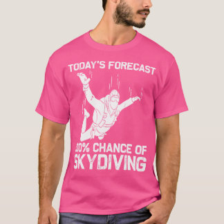 Camiseta Cielo divertido para saltar en paracaídas buceando