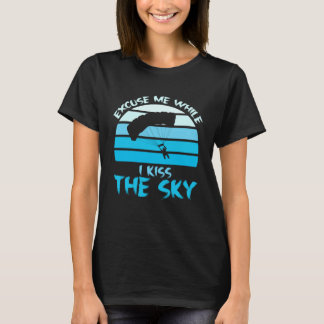 Camiseta Cielo Divertido Paracaidismo Paracaidista Excusa M