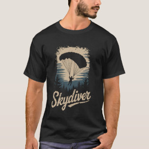 Camiseta Cielo divertido Paracaidista Paracaidismo Paracaid