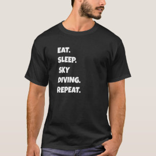 Camiseta Cielo Divertido Png Comer Dormir Deportes Repetir