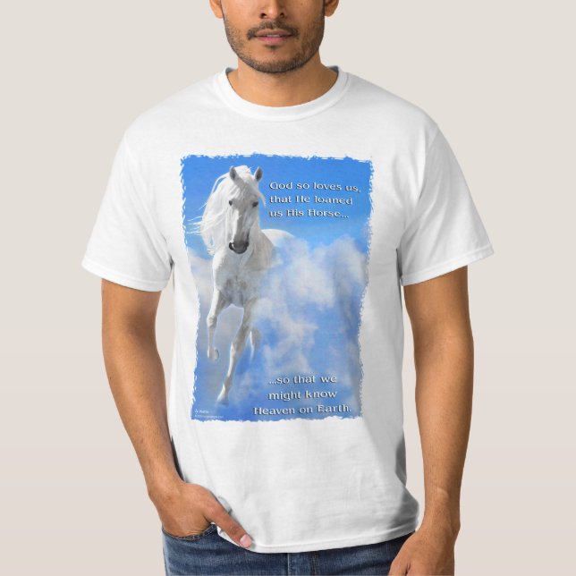 Camiseta Cielo en caballo de la tierra (Anverso)
