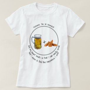 Camiseta ¡Cielo, estoy en cielo! Cerveza y alas de pollo