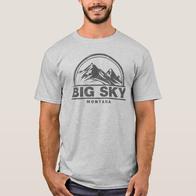 Camiseta Cielo grande Montana (Anverso)