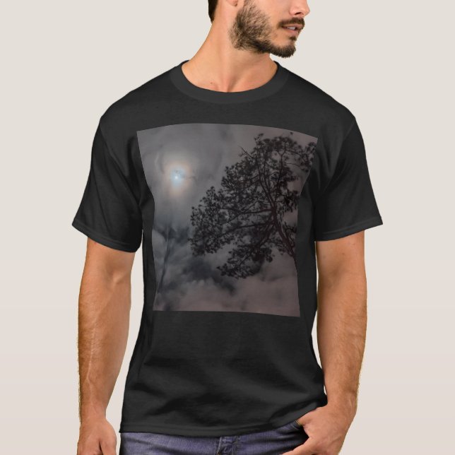 Camiseta Cielo Nocturno Con La Luna (Anverso)