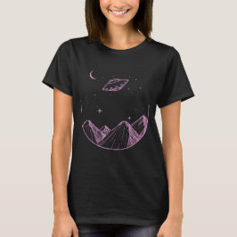 Camiseta Cielo Nocturno de Montañas OVNI