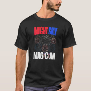 Camiseta Cielo Nocturno Magicie - Incendio Patriótico Blanc