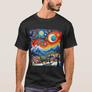 Camiseta Cielo nocturno sobre las montañas 2