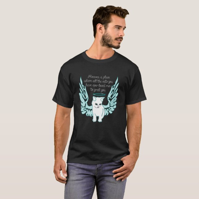 Camiseta Cielo, un lugar donde todos los gatos que has vist (Anverso completo)