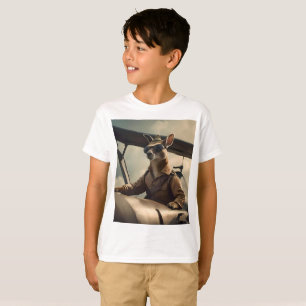 Camiseta "Cielos de época: El piloto canguro en el viejo av