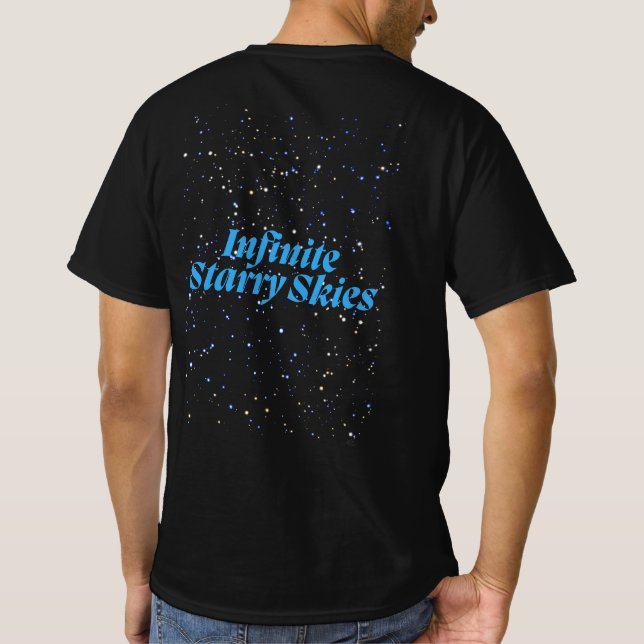 Camiseta Cielos estrellados infinitos (Reverso)
