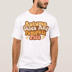 Camiseta Cielos otoñales y calabaza Calabaza Halloween