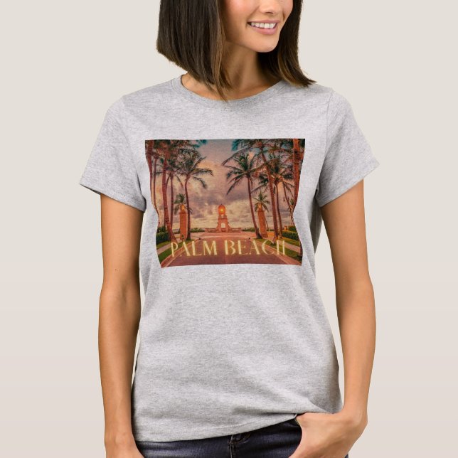 Camiseta Cielos rosados de Palm Beach (Anverso)