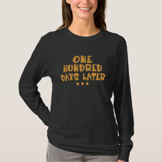 Camiseta Cien días después profesor del día 100 de la escue
