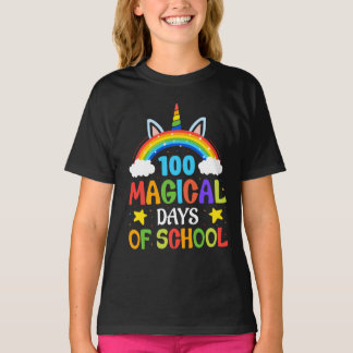 Camiseta Cien días mágicos de unicornio escolar