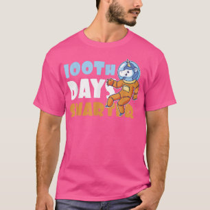 Camiseta Cien días más inteligentes con unicornio para astr