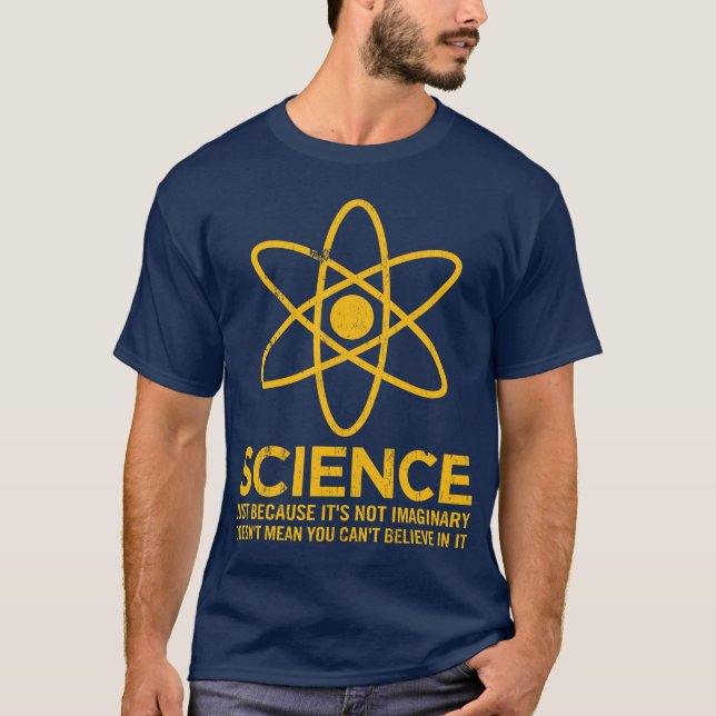Camiseta Ciencia - apenas porque su no imaginario… (Anverso)