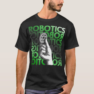 Camiseta Ciencia aplicada por ingeniero de robótica gráfica