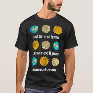 Camiseta ciencia astronomía eclipse solar eclipse lunar Ast