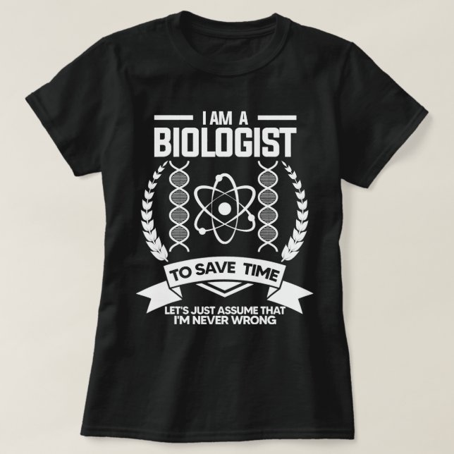 Camiseta Ciencia bióloga (Diseño del anverso)