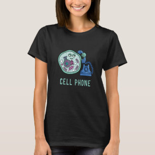 Camiseta Ciencia Chistes Amor Teléfono Celular Biología C