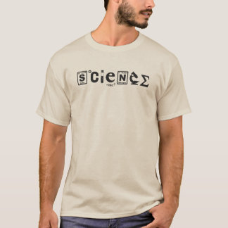 Camiseta Ciencia científica de los símbolos