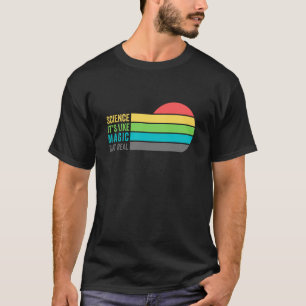 Camiseta ciencia como magia pero real para él y para ella