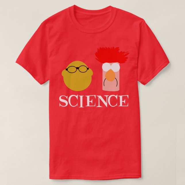 Camiseta Ciencia con Bunsen y Beaker (Diseño del anverso)