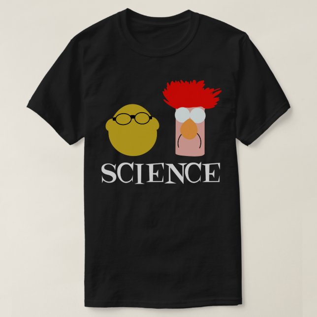 Camiseta Ciencia con Bunsen y Beaker (Diseño del anverso)
