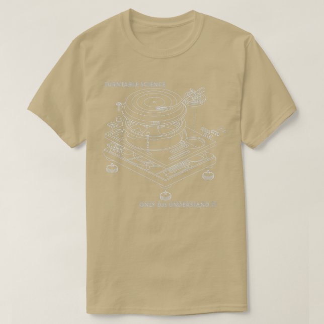 Camiseta Ciencia convertible en blanco (Diseño del anverso)