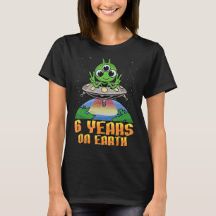 Camiseta Ciencia Cumpleaños Alien OVNI y Ciencia de la Tier