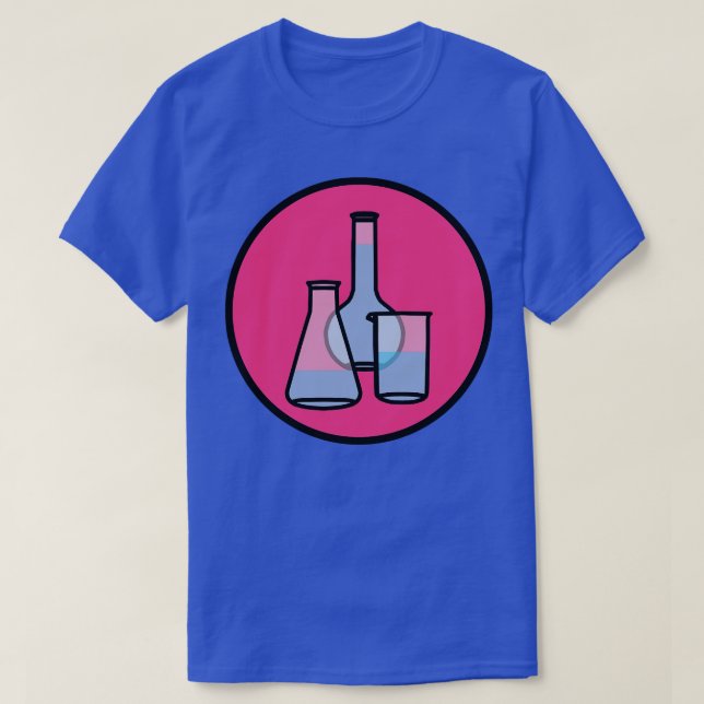 Camiseta Ciencia de Beaker y Flask (Diseño del anverso)
