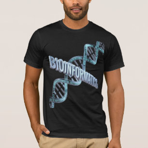 Camiseta Ciencia de Bioinformática Tipografía Unisex Verano