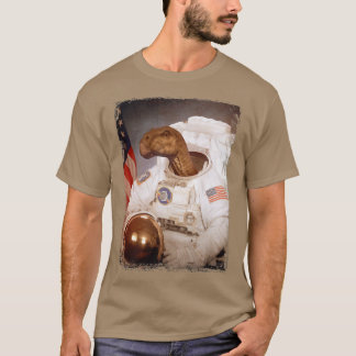 Camiseta Ciencia de cohete lunar astronauta iguanodon