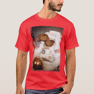 Camiseta Ciencia de cohete lunar astronauta iguanodon