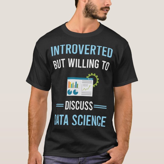 Camiseta Ciencia de datos introducida (Anverso)