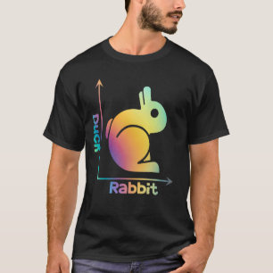 Camiseta Ciencia de ilusión óptica de conejo de pato Nerd M