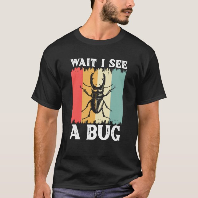 Camiseta Ciencia de insectos de error Esperen veo un error  (Anverso)