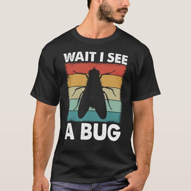Camiseta Ciencia de insectos de error Esperen veo un error  (Anverso)