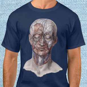 Camiseta Ciencia de la anatomía humana vintage, nariz de ga